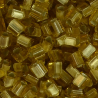 TOHO 11/o Triangle-Light Topaz Silver Lined Matte #11Tri22F