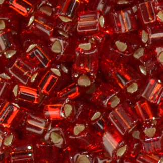 TOHO 11/o Triangle-Dark Ruby Silver Lined #11Tri25C