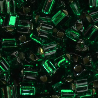 TOHO 11/o Triangle-Emerald Green Silver Lined #11Tri36