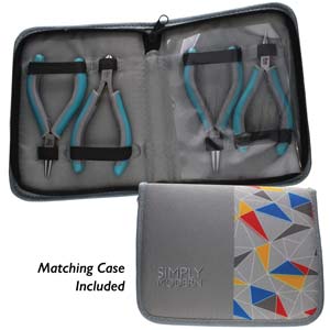 SIMPLY MODERN 4 Piece Plier Set with Case