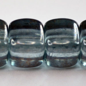 Czech Cube-Aqua Glow * 8 x 11 mm
