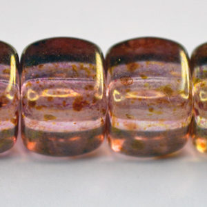 Czech Cube-Rose Glow * 8 x 11 mm