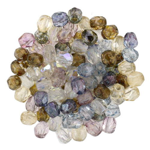 Czech Fire Polish 3mm-Transparent Luster Mix