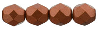 Czech Fire Polish 6mm-Matte Metallic Antique Copper