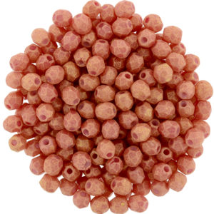 Czech Fire Polish 3mm-Pacifica Strawberry #CFPPASTWB-3