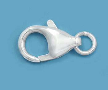 Sterling Silver Filled - 13mm Round Trigger Lobster Clasp w/ Ring