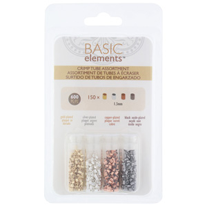 Assorted Plated Crimp Tube Assortment 1. 8 mm * 600 Pieces