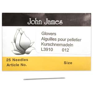 John James Glovers Needles- Size #12 * Pack of 25 Needles