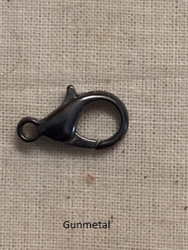 Gunmetal Plate - 14mm Lobster Clasp