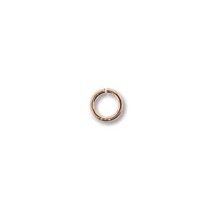 Rose Gold Filled - 6mm 18 Gauge Open Jump Rings Locks 10 Pieces