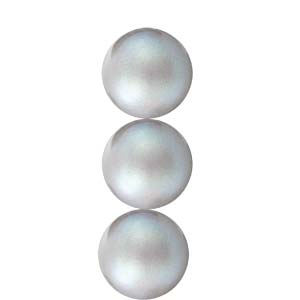 Preciosa Maxima Crystal Pearls-4mm Pearlescent Grey *31 Bead Strand