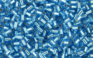 TOHO #1/2 Bugle-Aqua Silver Lined #.5T23B