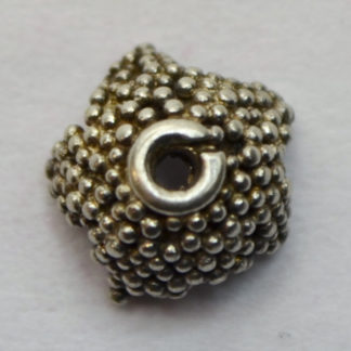 Bali Silver Bead Cap - 8mm with Full Granulation * 10 Pieces