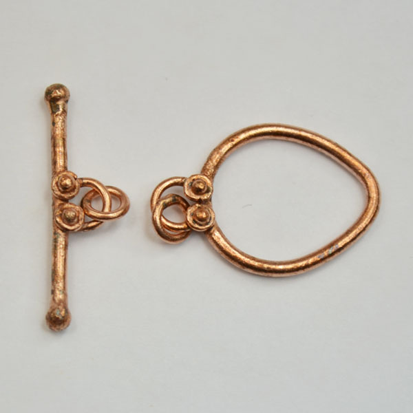 Handmade Java Copper Egg Shape Toggle