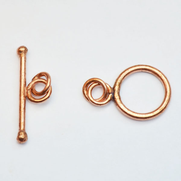 Handmade Java Copper Small Plain Toggle