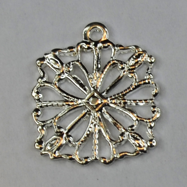 Silver Plate - Square Filigree