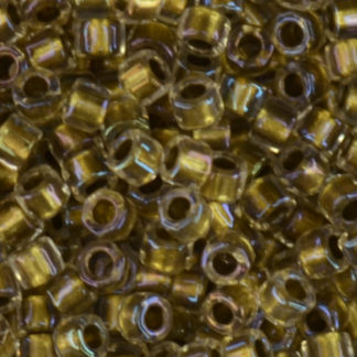 TOHO Aiko Hex-Light Bronze Lined Crystal Rainbow #TBC-262