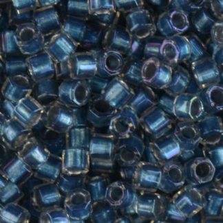 TOHO Aiko Hex-Blue Lined Crystal Rainbow TBC-263