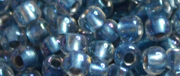 TOHO 11/o Round-Blue Lined Crystal Rainbow #11T263