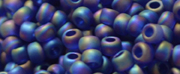 TOHO 11/o Round-Cobalt Blue Transparent Rainbow Matte #11T87DF
