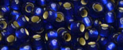 TOHO 11/o Round-Dark Cobalt Blue Silver Lined Matte #11T28DF