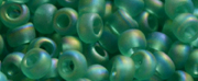 TOHO 11/o Round-Light Green Transparent Rainbow Matte #11T164BF